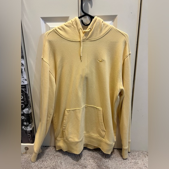 Yellow hollister hoodie Clearance